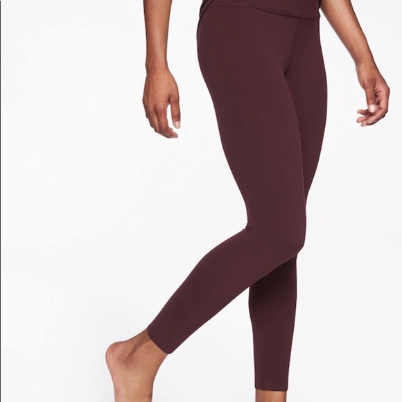 athleta maroon leggings